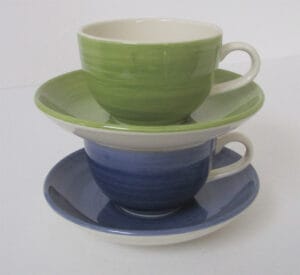Zeller Colors Tea Cup w/Saucer