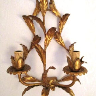 Pierre Mouert | Wall Scounce | Golden Leaves - SALE - only ONE left Pierre Mouert | Wall Scounce | Golden Leaves - SALE - only ONE left