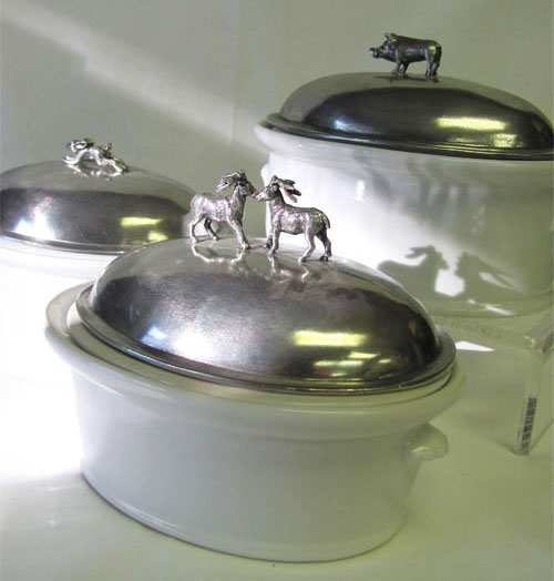 Porcelain and Pewter a Marriage made in France