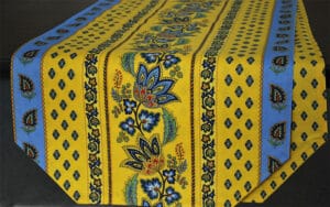 Le Cluny- Table Runner - Lisa Yellow- Treated