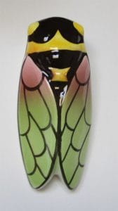 Ceramic Cicada (Cigale) | Multi-Color Blue