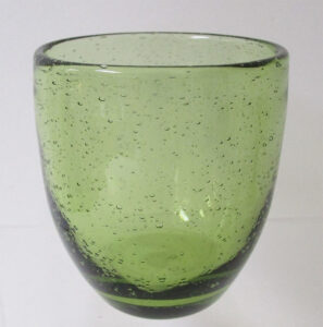 Sorgues Bubble Tumbler (Goblet) and Wine Glass -  Green