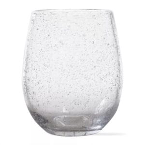 Sorgues Bubble Tumbler (Goblet) and Wine Glass -  Clear