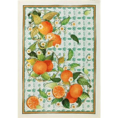 Mierco Dish Towel - Oranges - Linen