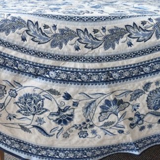 Table Cloth - Round- Dubarry blue - Jacquard Table Cloth - Round- Dubarry blue - Jacquard