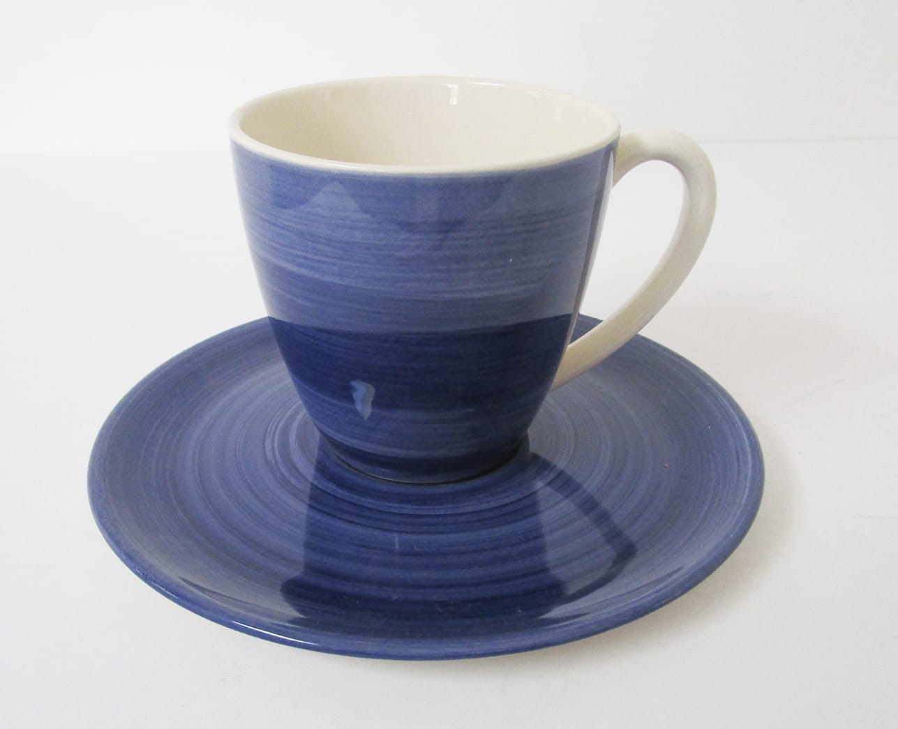 Zeller Keramik | Coffee Cup w/Saucer | Design: "Colors" Zeller Keramik | Coffee Cup w/Saucer | Design: "Colors"