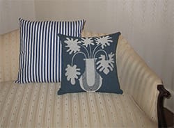 Throw Pillow - Blue Stripes Throw Pillow - Blue Stripes