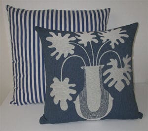 Throw Pillow - Blue Stripes