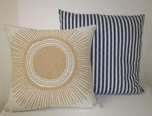 Throw Pillow - Blue Stripes