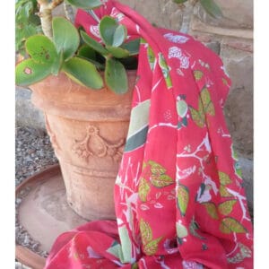 Scarf - Cotton - Brasilia - Red