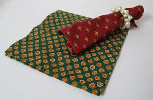 Napkin - Red/Green - Le Cluny