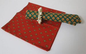 Napkin - Red/Green - Le Cluny