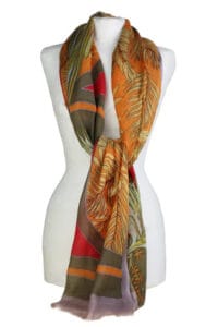 Scarf - Wool - Manaus - Orange/Red