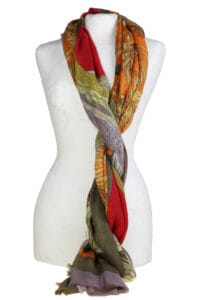Scarf - Wool - Manaus - Orange/Red