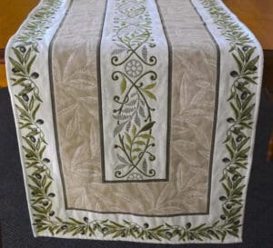 Table Runner - Olive Grove - Jacquard