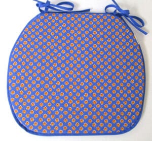 Le Cluny -  Chair Pads - Treated - Olives Blue
