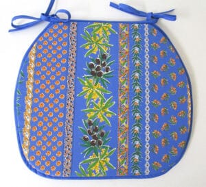 Le Cluny -  Chair Pads - Treated - Olives Blue