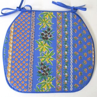 Le Cluny -  Chair Pads - Treated - Olives Blue