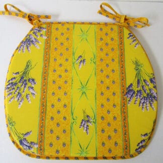 Le Cluny -  Chair Pads - Treated - Lavender Yellow