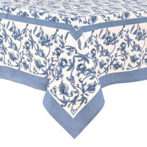 Table Cloth - Square -Pomegranate - cornflower blue