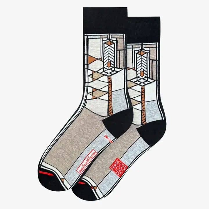Art Socks - Frank Lloyd Wright - Waterlilies art glass Art Socks - Frank Lloyd Wright - Waterlilies art glass