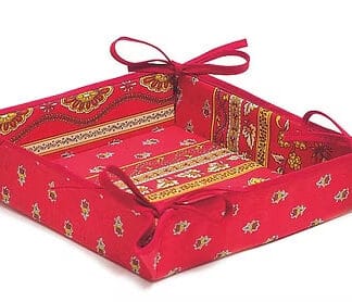 Basket - Bread/Crackers - Flowers - Red